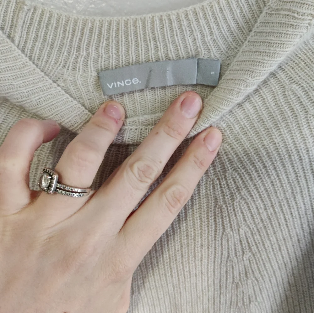 Vince Cashmere Cream Sweater